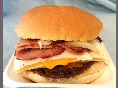 ¼lb Bacon & Egg Burger
